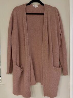 Madewell Open-Front Cardigan - Dusty Pink